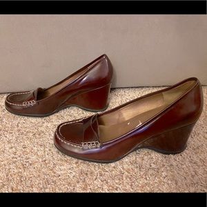 Burgundy Me Too Wedges